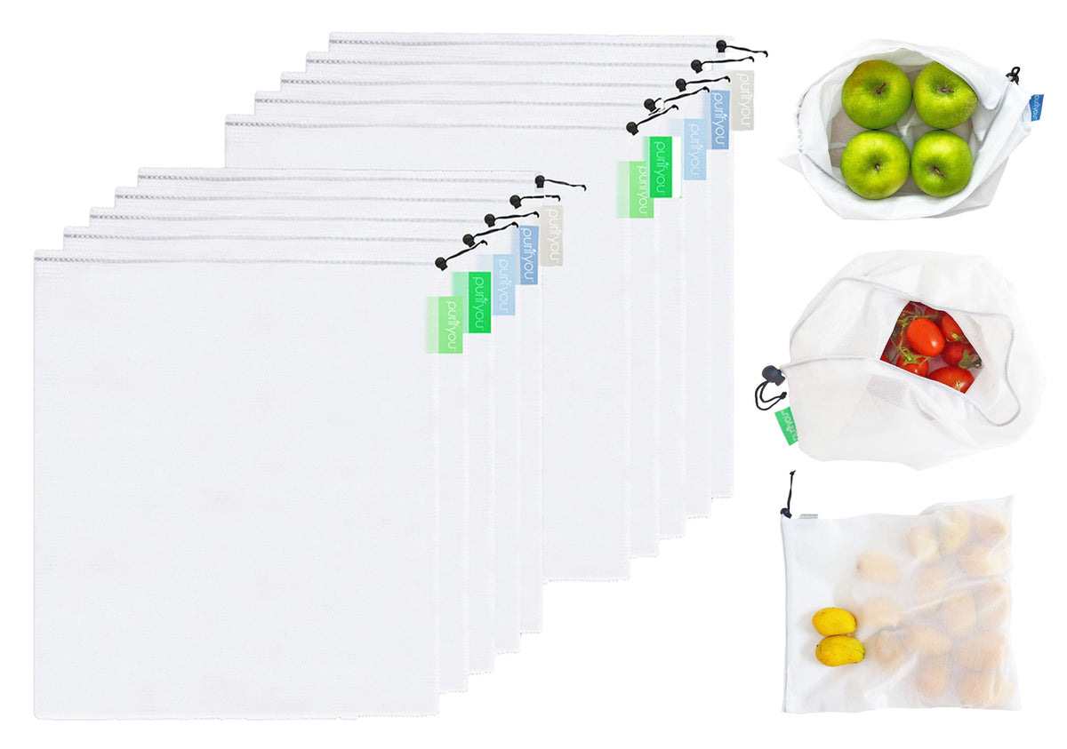 purifyou Reusable Mesh Produce Bags | Choose Your Set